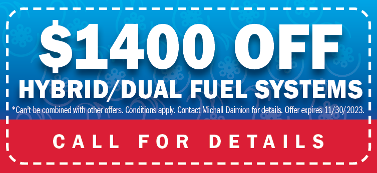 $1400 off hybrid/dual-fuel systems